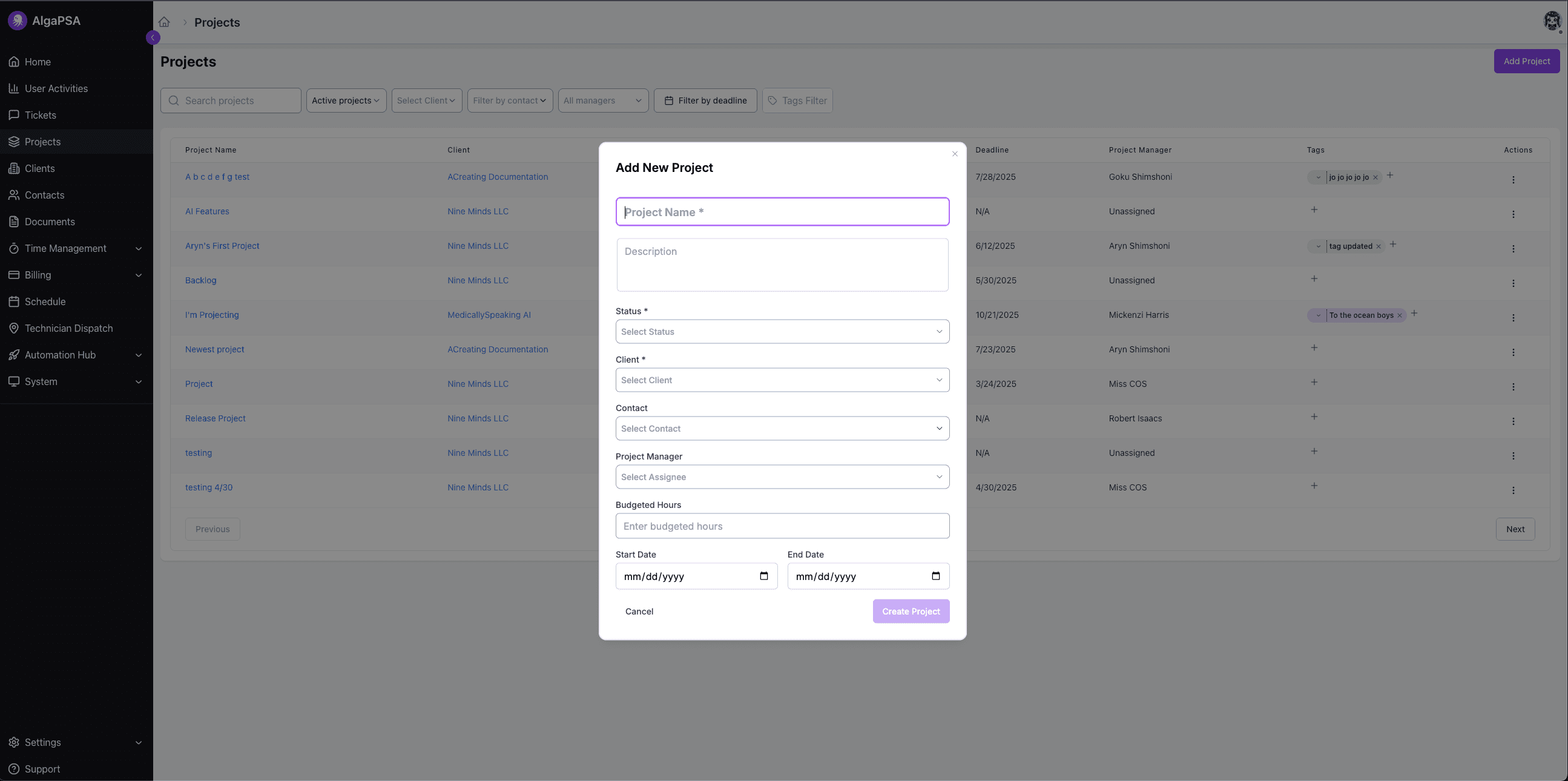 Project Management Tools