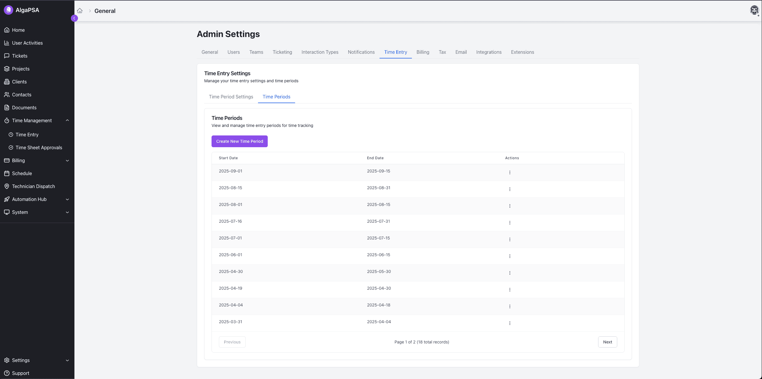 Time Entry & Time Tracking